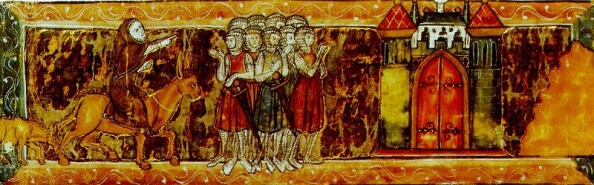 Peter der Eremit zeigt den 
Kreuzfahrern Jerusalem